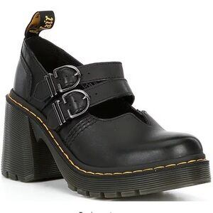 Dr. Martens Black Chunky Heel Shoes